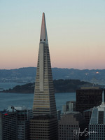 Transamerica building with signature